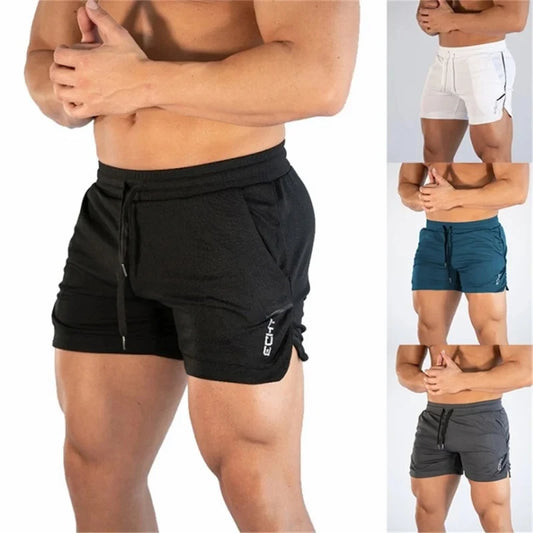 NEW Fitness sports Shorts Man Summer Gyms Workout Male Breathable Mesh shorts Quick Dry Beach Short Pants men Sportswear