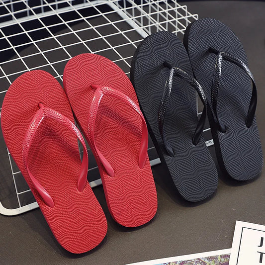 Solid Color Non-slip Leisure  Slippers for Women and Men